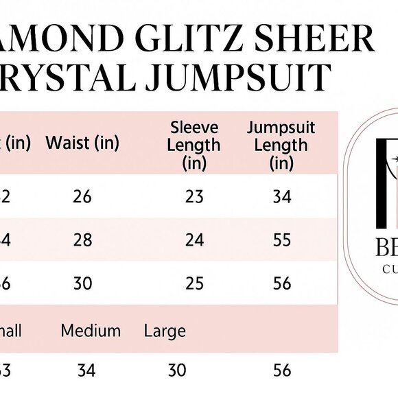 Diamond Glitz Sheer Crystal Jumpsuit - Picture 13 of 13